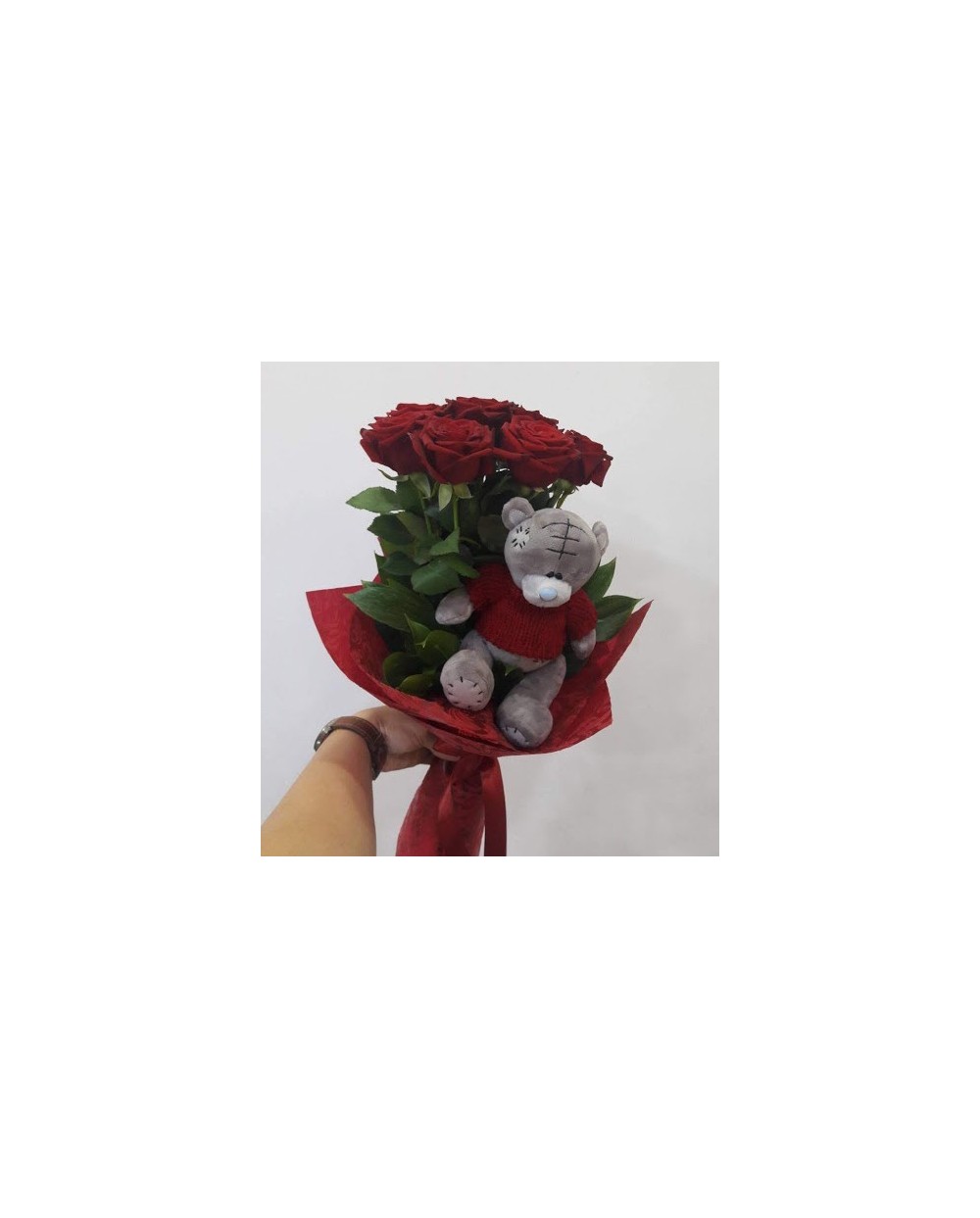 7 Roses Small Teddy