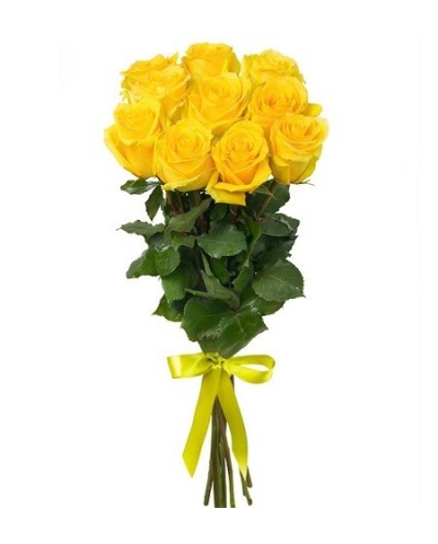Yellow Roses with Ribbon