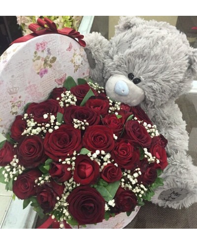 Bear with Flowers