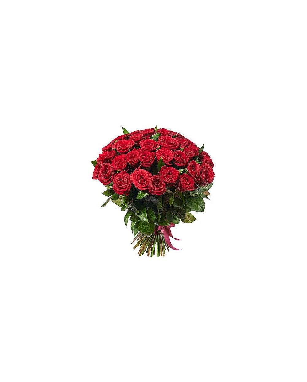 Red roses bouquet. 51 roses- 60cm high