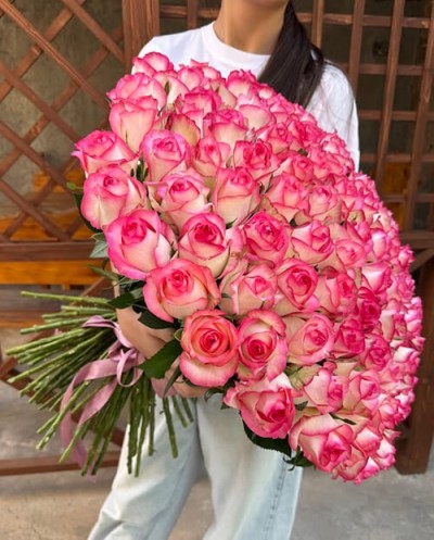101 Pink roses