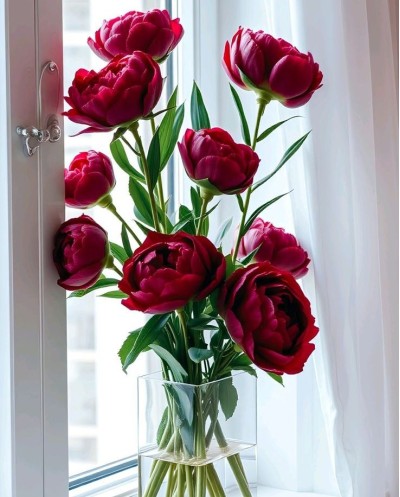 Red Peonies